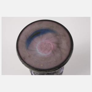 André Delatte Vase Ätzdekor