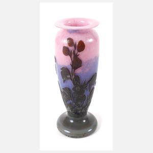 André Delatte Vase Ätzdekor