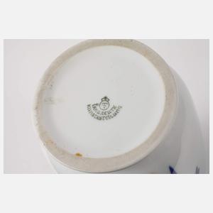 Fraureuth große Balustervase mit Papageienmotiv