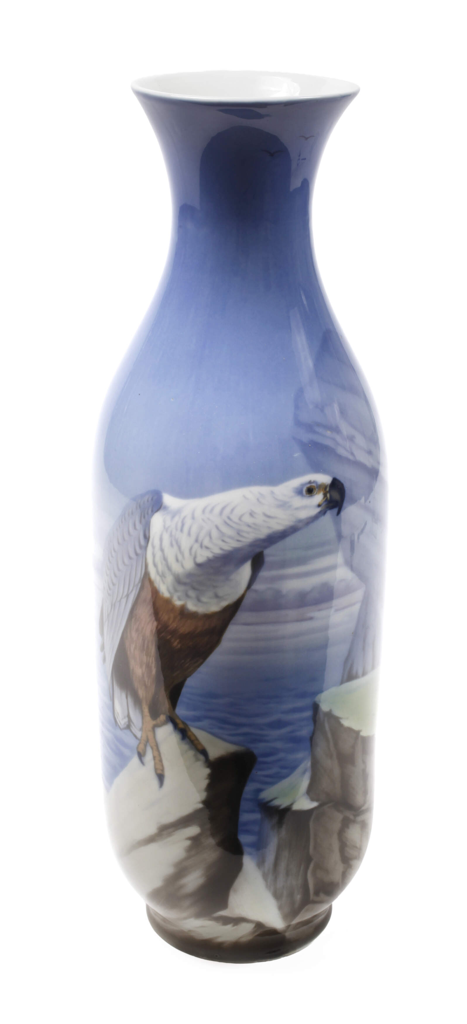 Fraureuth große Balustervase mit Seeadlermotiv