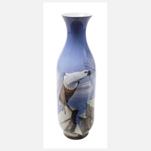 Fraureuth große Balustervase mit Seeadlermotiv