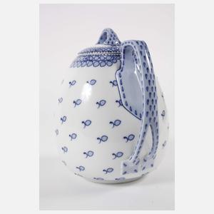 Meissen Kaffeekanne "Blaue Rispe"