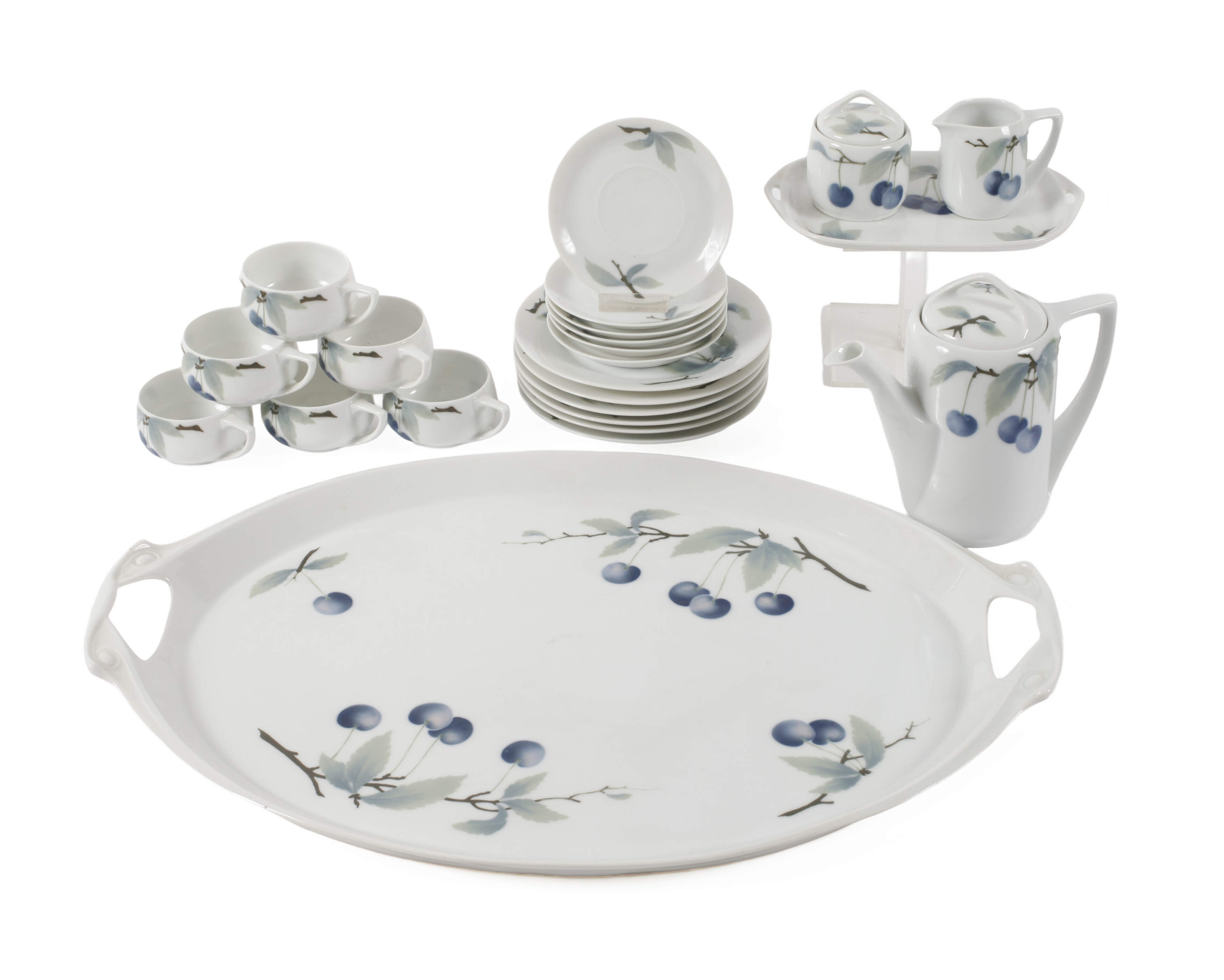 Rosenthal Mokkaservice "Donatello" mit Tablett