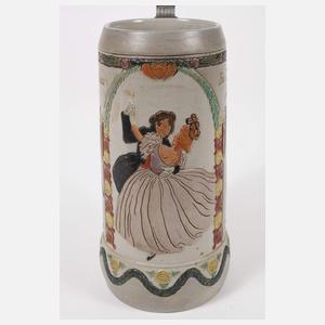 Drei Bierkrüge Jugendstil