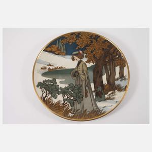 Großer Villeroy & Boch Wandteller "Der Winter"