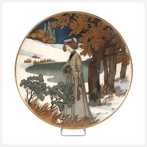 Großer Villeroy & Boch Wandteller "Der Winter"