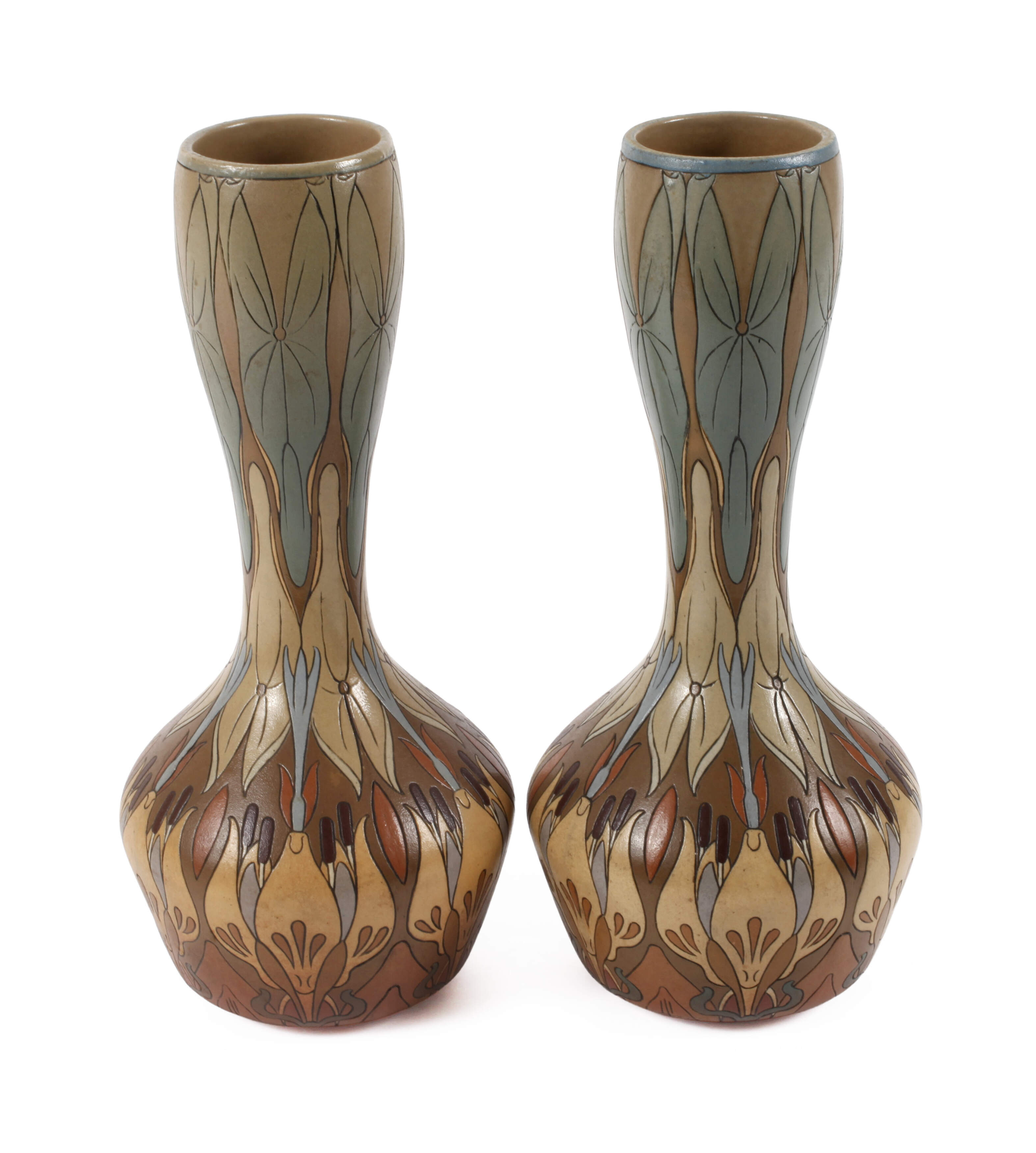 Villeroy & Boch Jugendstil-Vasenpaar