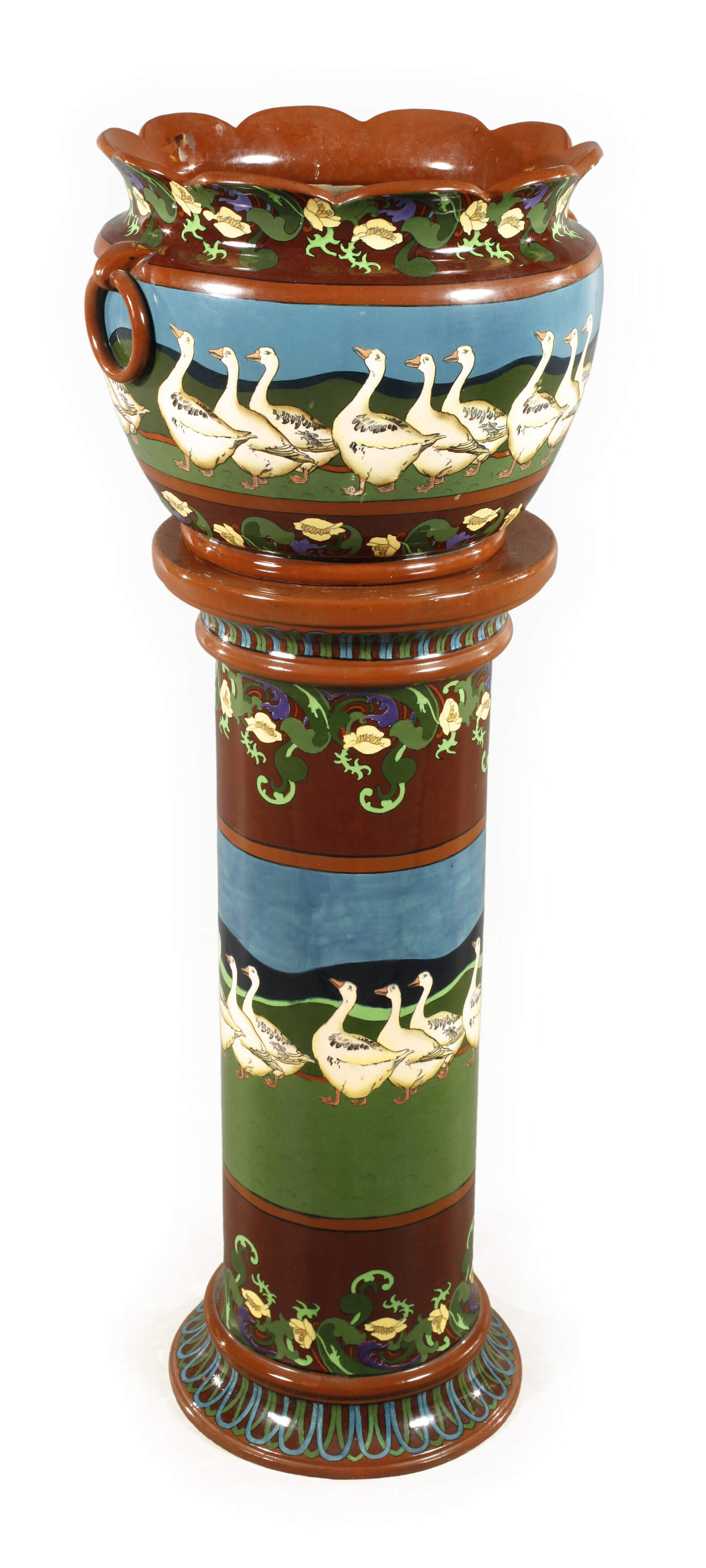 Große englische Blumensäule Jugendstil