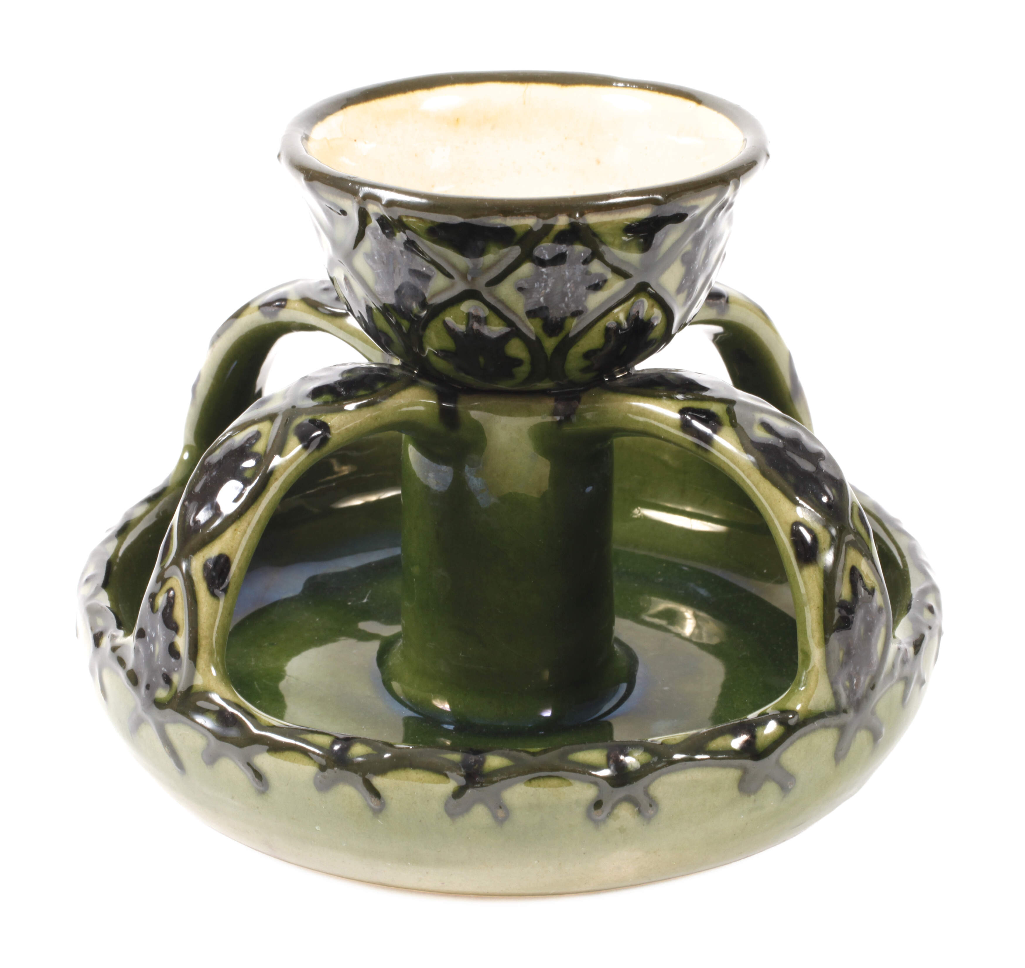 Tonwerke Kandern Leuchter Jugendstil