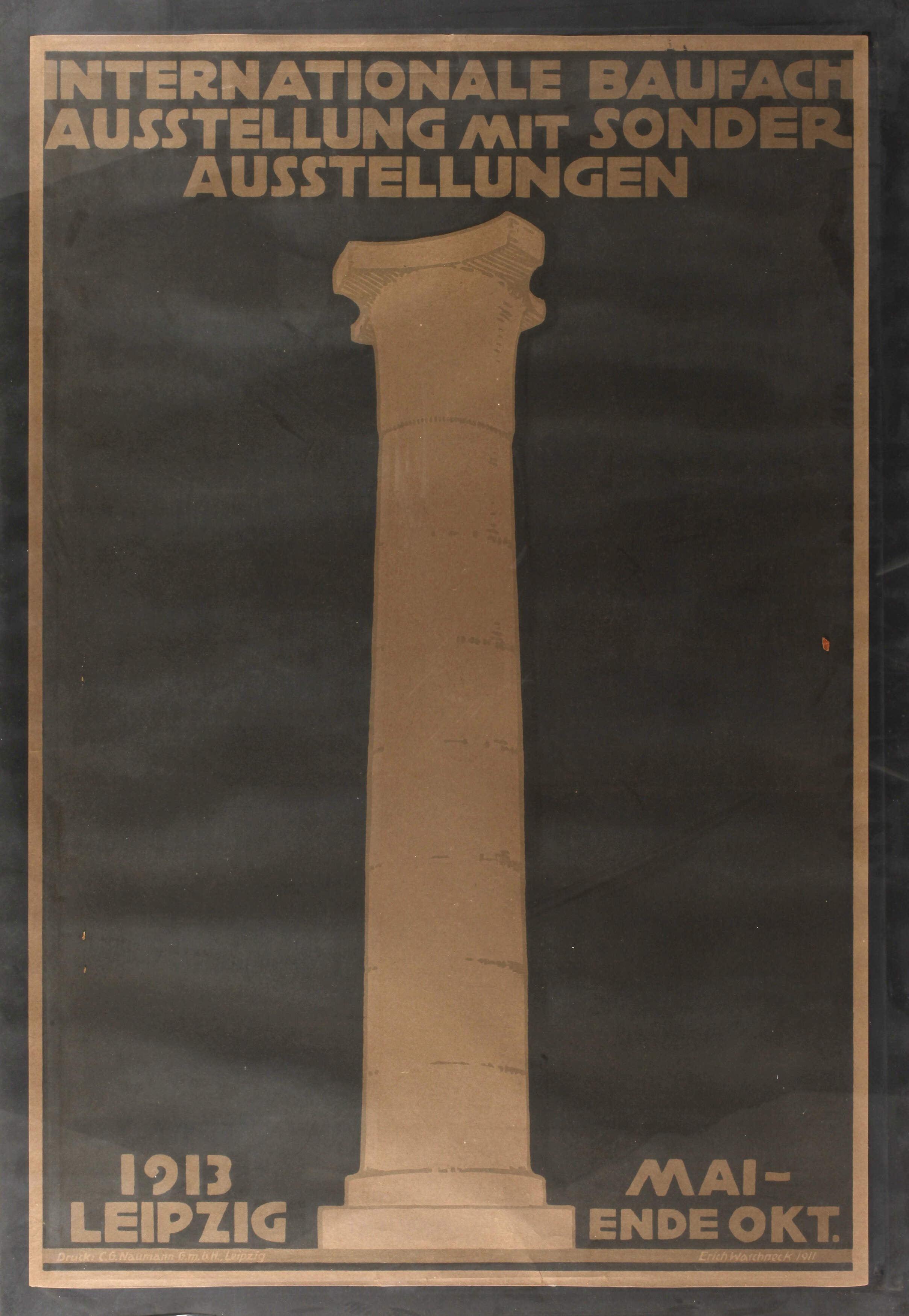 Plakat Baufachausstellung 1913