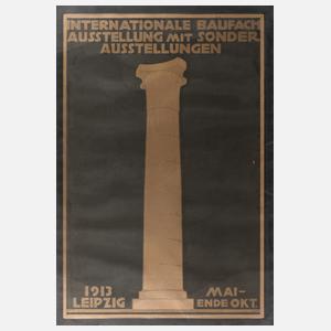 Plakat Baufachausstellung 1913