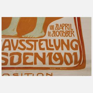 Plakat Kunstausstellung Dresden 1901