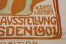 Plakat Kunstausstellung Dresden 1901