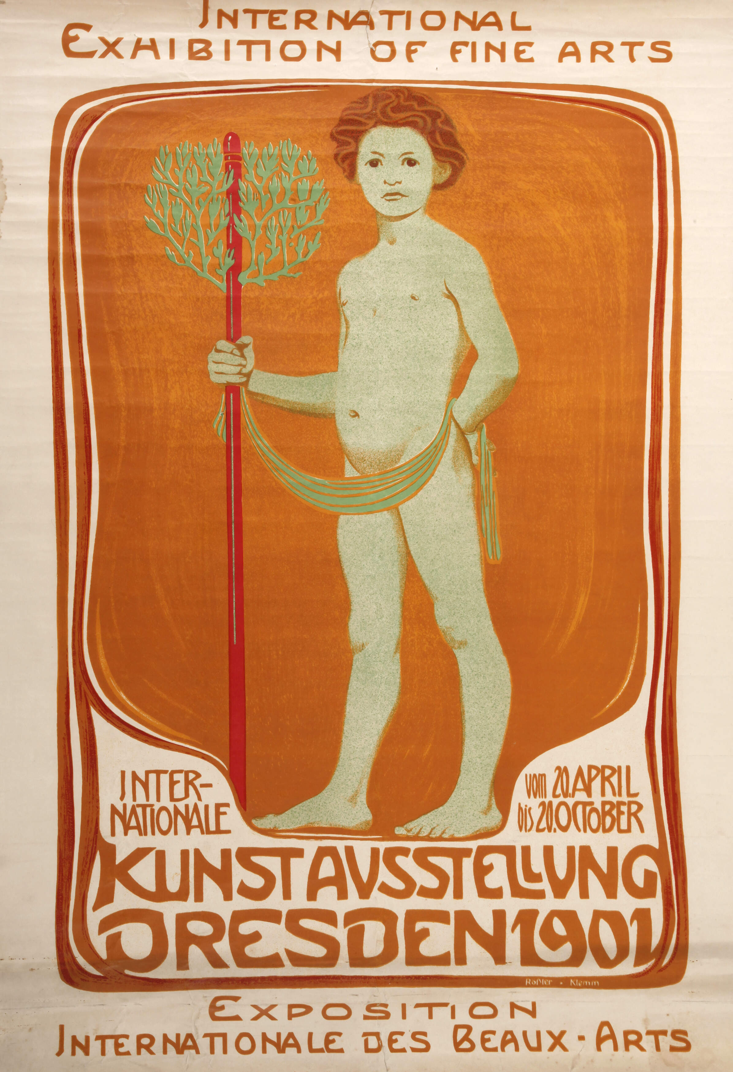 Plakat Kunstausstellung Dresden 1901