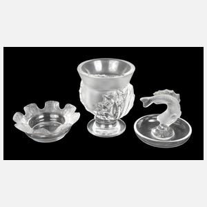 René Lalique drei Teile