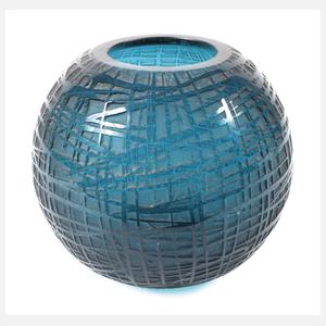 Kugelvase Ätzglas