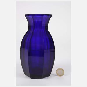 Moser Karlsbad kobaltblaue Vase