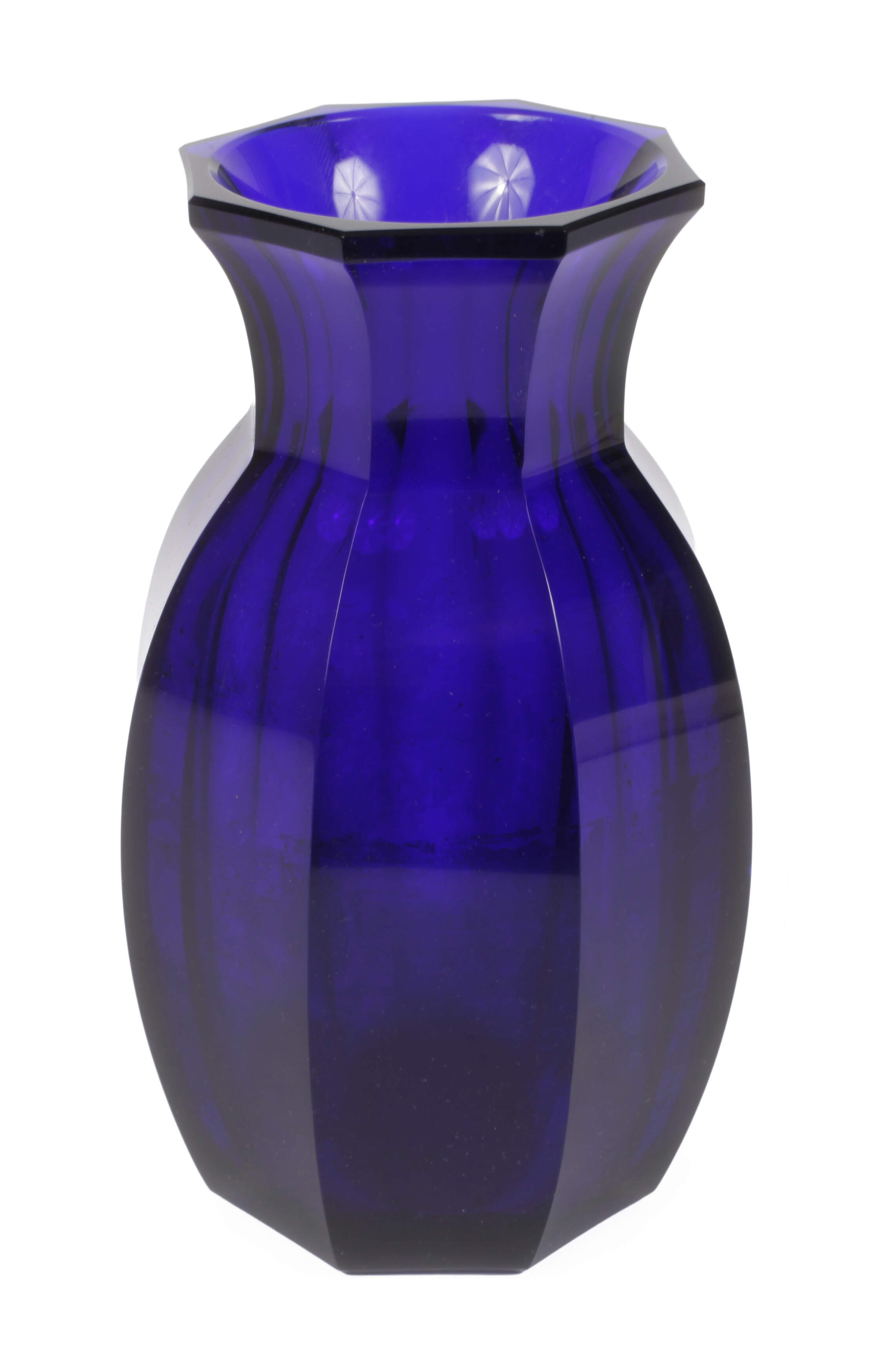 Moser Karlsbad kobaltblaue Vase