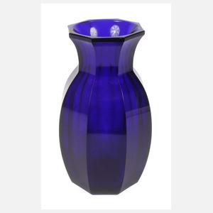 Moser Karlsbad kobaltblaue Vase