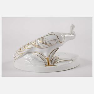 Fraureuth "Schale mit Pfau"