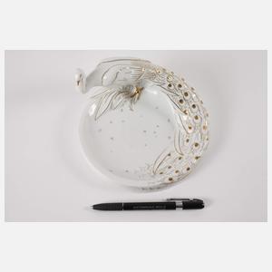 Fraureuth "Schale mit Pfau"