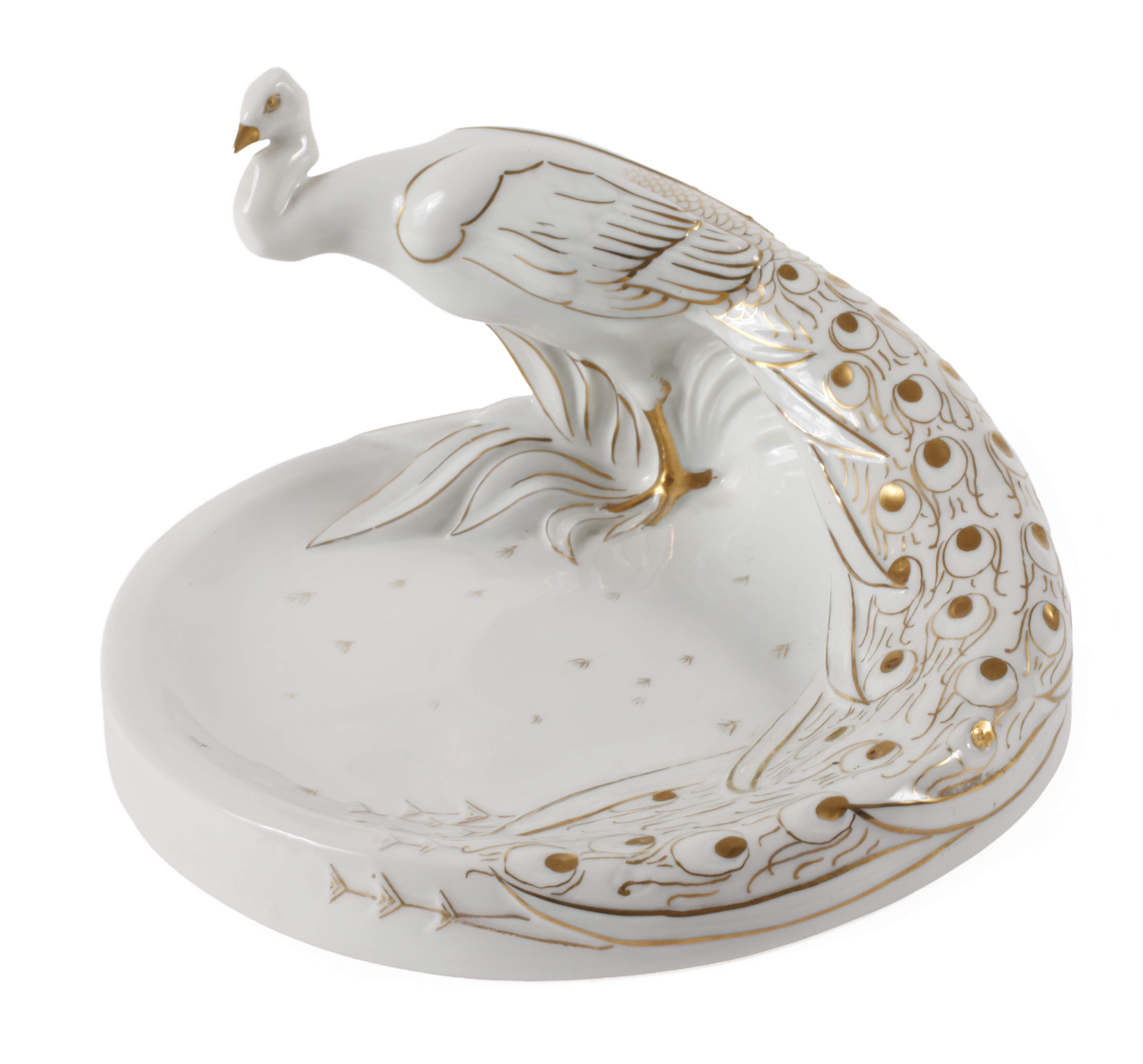 Fraureuth "Schale mit Pfau"