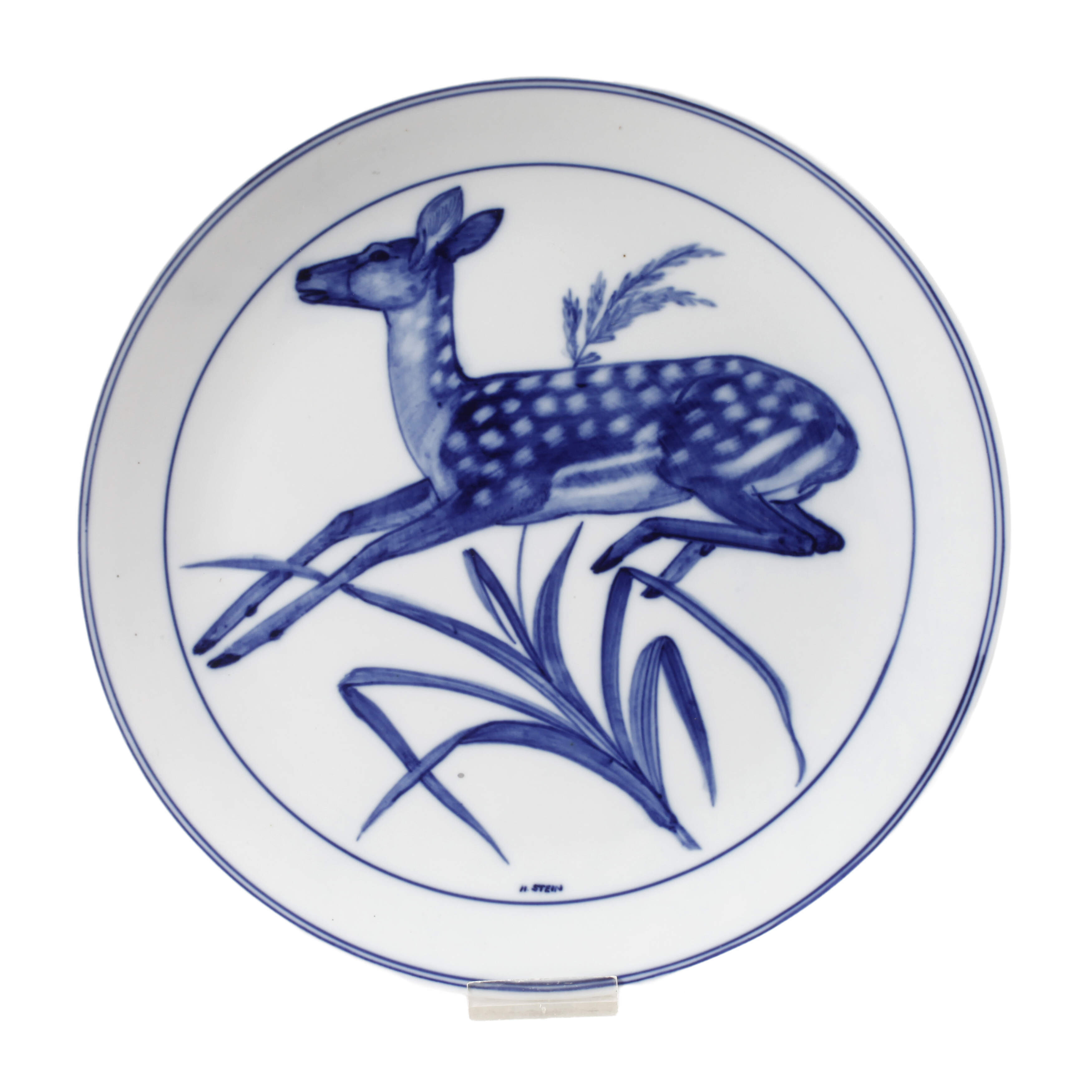 Meissen Wandteller Rehmotiv