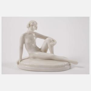 Karl Ens Volkstedt drei Miniaturen als Damenakte