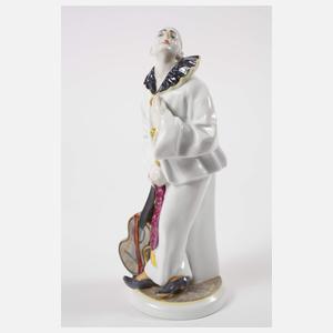 Karl Ens Volkstedt "Pierrot mit Gitarre"