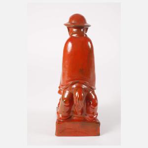 Karlsruher Majolika Reiterfigur Ludwig König