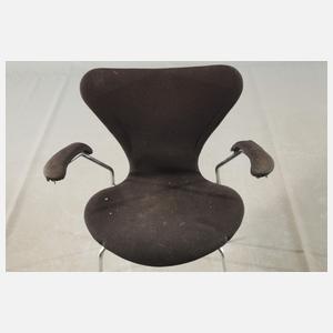 Arne Jacobsen, sechs Armlehnstühle Serie 7