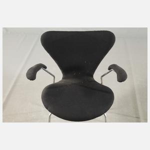 Arne Jacobsen, sechs Armlehnstühle Serie 7