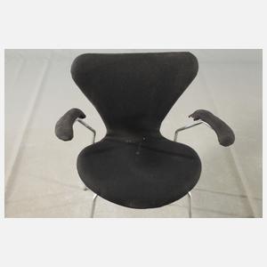 Arne Jacobsen, sechs Armlehnstühle Serie 7