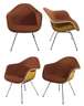 Charles & Ray Eames, vier Armlehnstühle "DAX"