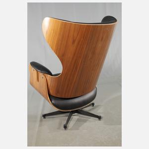 Lounge-Chair und Ottomane