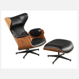 Lounge-Chair und Ottomane
