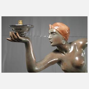 Stehlampe im Art déco-Stil