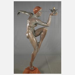 Stehlampe im Art déco-Stil