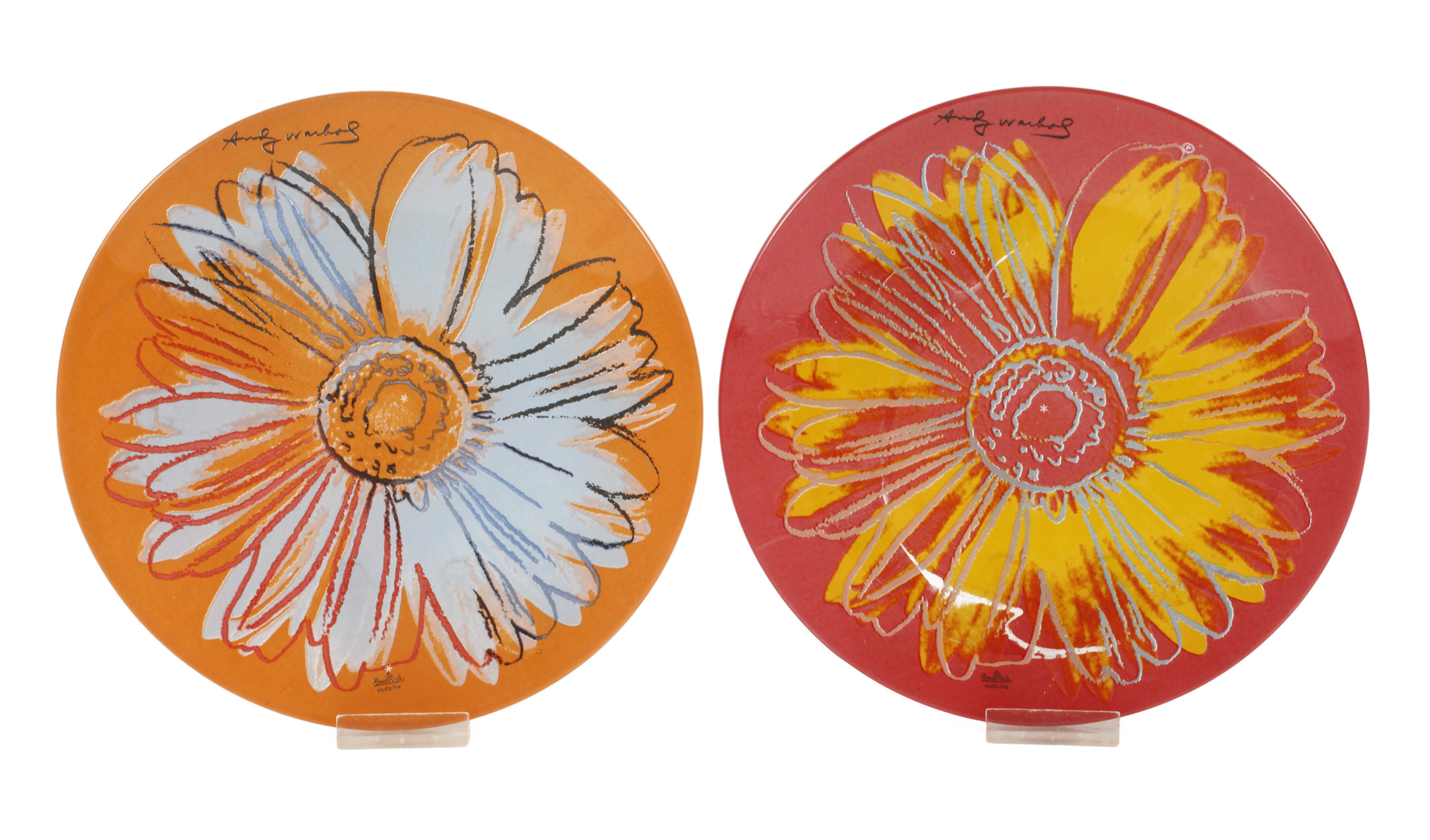 Andy Warhol, Paar Glasteller "Daisies"