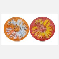 Andy Warhol, Paar Glasteller "Daisies"111