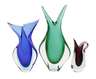 Murano drei Vasen "Sommerso"