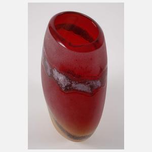 Alfredo Barbini Murano große Vase "Scavo"