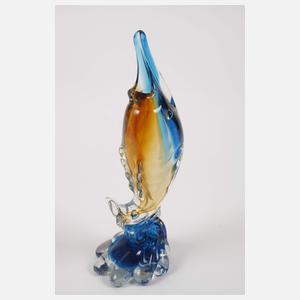 Murano zwei Fischskulpturen