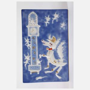 Meissen kleine Märchen-Reliefplatte