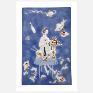 Meissen kleine Märchen-Reliefplatte