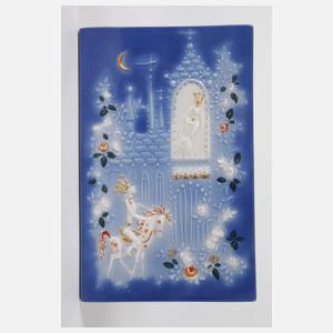 Meissen kleine Märchen-Reliefplatte
