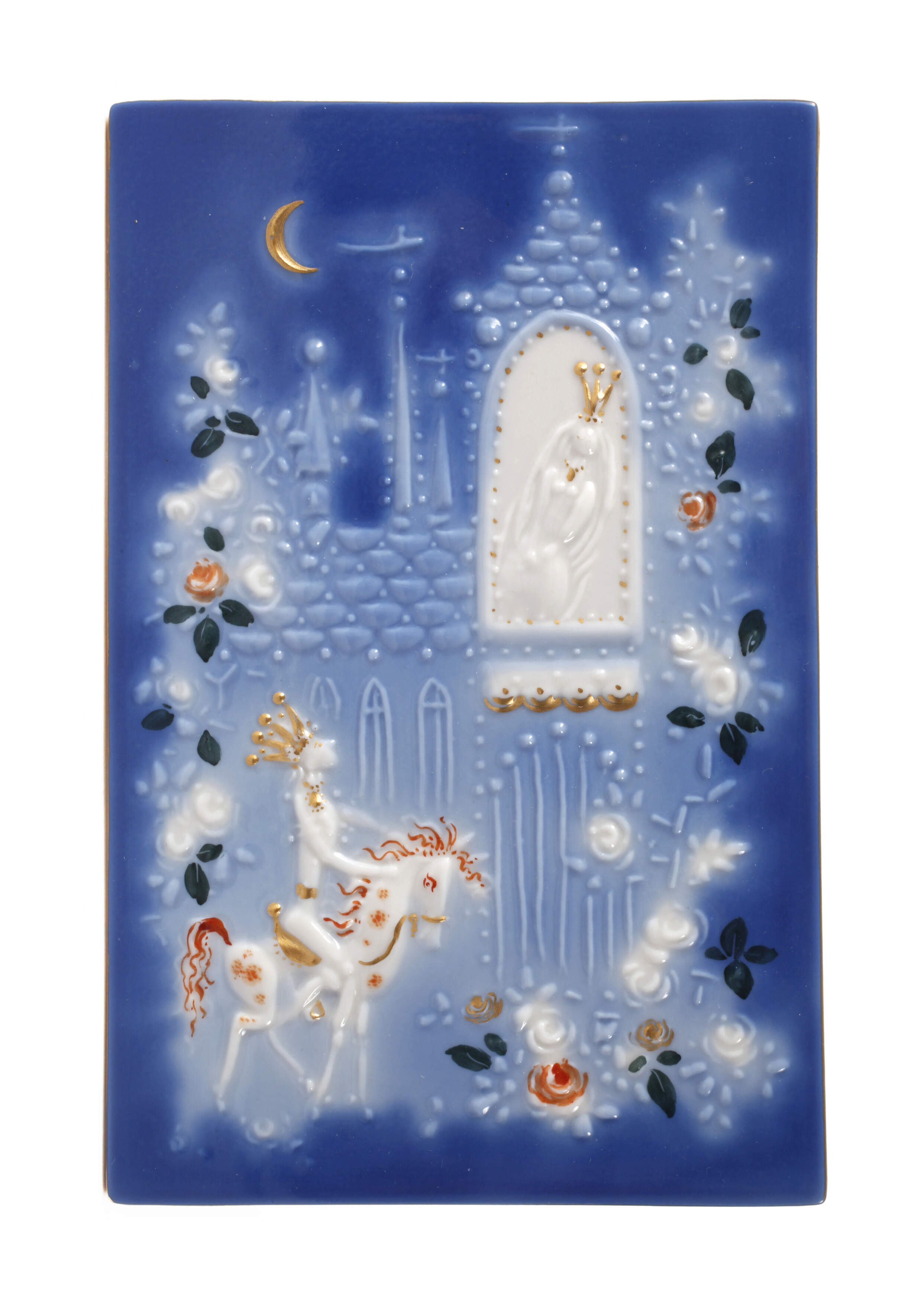 Meissen kleine Märchen-Reliefplatte