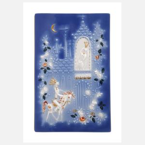 Meissen kleine Märchen-Reliefplatte