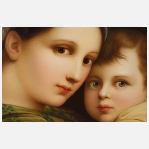 KPM Berlin große Bildplatte ”Madonna della Sedia”