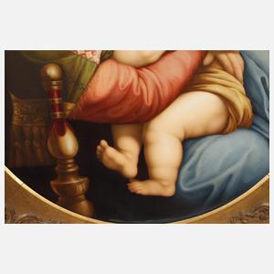 KPM Berlin große Bildplatte ”Madonna della Sedia”